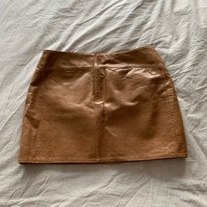 Gap Leather Mini Skirt